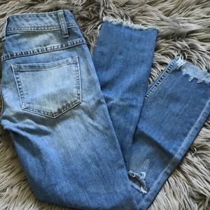 Free people Distressed jeans!